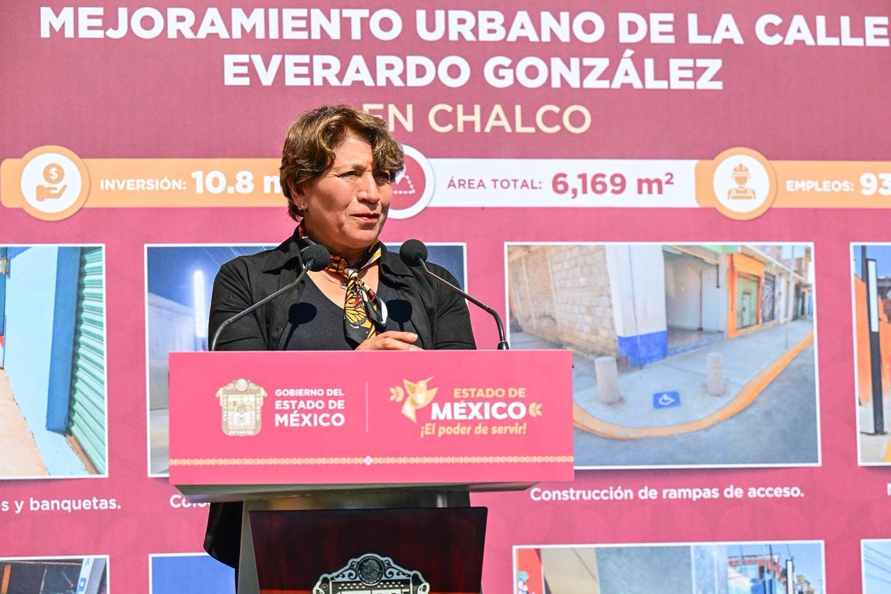 CAMINEMOS SEGURAS EDOMÉX TRANSFORMA CHALCO: ENTREGA DELFINA GÓMEZ OBRA ...
